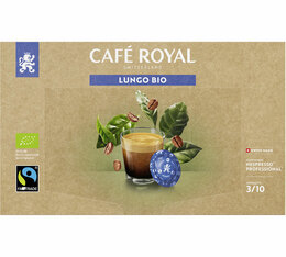 50 Dosettes compatibles Nespresso® pro Espresso Lungo Bio - CAFE ROYAL Office Pads