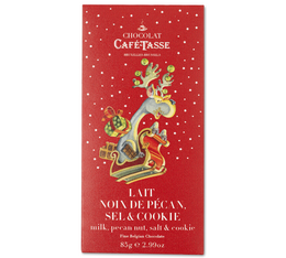 Tablette lait noix de pécan et biscuit - Edition Noël - CAFÉ TASSE