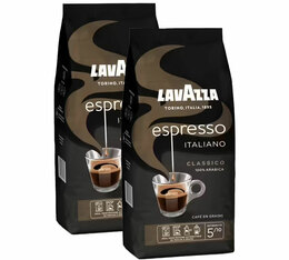 2x500g café en grain Espresso Italiano - Lavazza