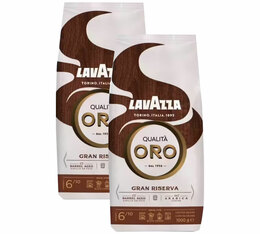 2 x 1 kg café en grain Qualita Oro Gran Riserva - Lavazza 
