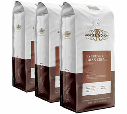 Lot Café en grains Gran Crema 3x1kg - Miscela d'Oro