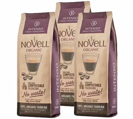 3x250g café en grain bio Intenso - Novell