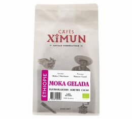 250g café en grain bio Moka Gelada arabica - Cafés Ximun
