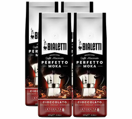 4x250g - Café moulu Perfetto Moka aromatisé chocolat - Bialetti 