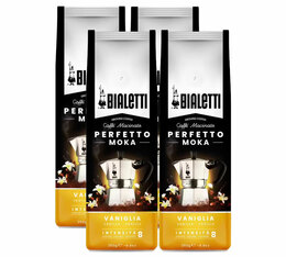 4x250g - Café moulu Perfetto Moka aromatisé vanille - Bialetti 