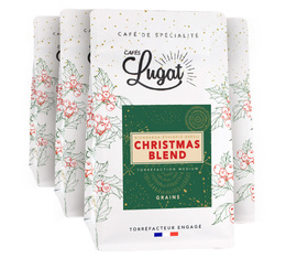 4x250g Café en grain Christmas Blend - CAFES LUGAT