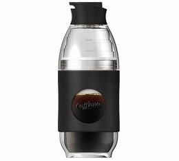 Cafetière filtre et bouteille nomade CAFFLANO Go-Brew noire