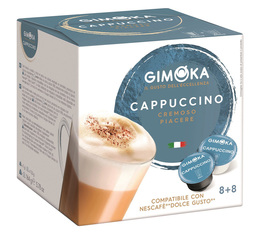 8 Capsules compatible Nescafe® Dolce Gusto®  espresso cappuccino - GIMOKA 