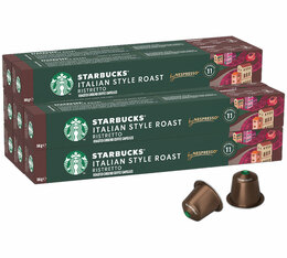 80 Capsules compatibles Nespresso® Italian Style Roast - Starbucks