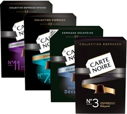 Pack découverte Carte Noire - 40 capsules compatible Nespresso®