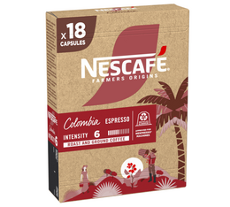 18 Capsules compatibles Nespresso® - Colombia - NESCAFE FARMERS ORIGINS