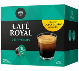 16 Capsules Nescafe® Dolce Gusto® compatibles Décaféiné - CAFE ROYAL