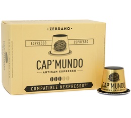 Cap'Mundo Zebrano espresso Nespresso® compatible capsules x 10