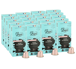 200 capsules compatibles Nespresso® Rose Diamond pour professionnels - CAFÉS LUGAT