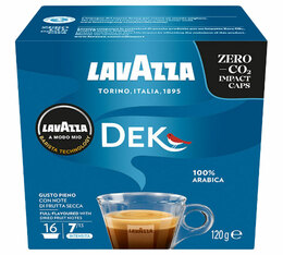 16 capsules café A Modo Mio Dek - LAVAZZA