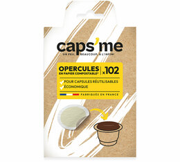 102 opercules pour capsules compatibles Nespresso®rechargeables - Caps me