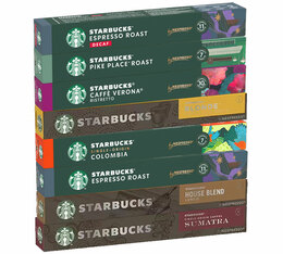 Pack 8 variétés Starbucks - 80 capsules compatibles Nespresso® - STARBUCKS