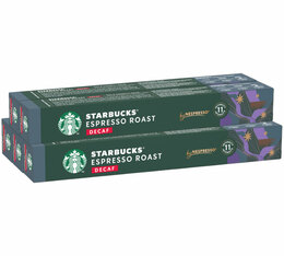 50 Capsules Starbucks compatibles Nespresso® - Espresso Roast Décaféiné