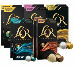 Lot 10 x 10 capsules compatibles Nespresso® collection origine - L'OR ESPRESSO