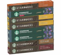 Pack découverte - 80 capsules café compatibles Nespresso® pour professionnels - Starbucks 