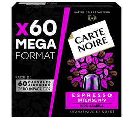 60 Capsules compatibles Nespresso® - Espresso Intense n°9 - CARTE NOIRE
