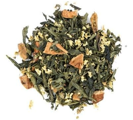 Thé noir thé vert en vrac Délicatesse de Syracuse par Nina Métayer 100 g - COMPTOIR FRANÇAIS DU THÉ