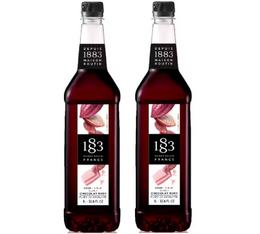 Syrup 1883 Routin Ruby Chocolate in Plastic Bottle - 2 x 1L