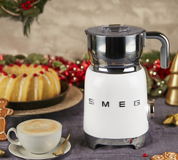 mousseur lait SMEG blanc