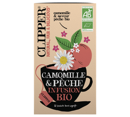 Infusion Camomille pêche 20 sachets - CLIPPER