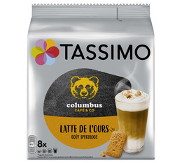 16 dosettes Tassimo Columbus Latte de l'ours - TASSIMO 
