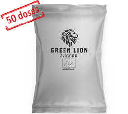 50 X 80g Café moulu bio - Le mélange Inca - GREEN LION COFFEE
