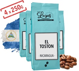 Café en grains : Nicaragua - El Toston - 1kg - Cafés Lugat