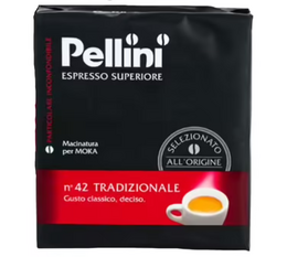 Pellini Espresso Superiore 'n°42 Tradizionale' ground coffee - 2x250g