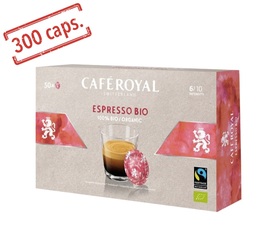 300 Dosettes compatibles Nespresso® pro Espresso Bio - CAFE ROYAL Office Pads