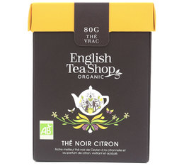Thé Noir Citron - Boîte éco-conçue origami vrac 80g - English Tea Shop 