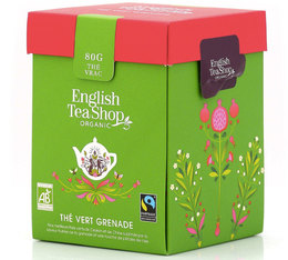 Thé Vert Grenade - Boîte éco-conçue origami vrac 80g - English Tea Shop 