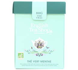 Thé Vert Menthe - Boîte éco-conçue origami vrac 80g - English Tea Shop