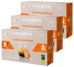 150 Dosettes compatibles Nespresso® pro Espresso Forte Bio 2+1 offerte - CAFE ROYAL Office Pads