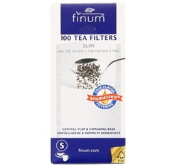 100 filtres à thé pour 4 tasses - Finum