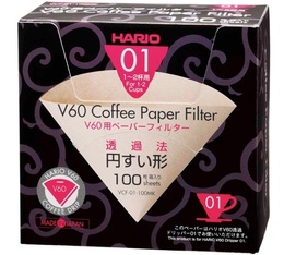 Filtres à café - pour V60 Dripper 1/2 Tasses X100 - HARIO