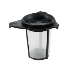 Yo-Yo tea filter made from nylon with black lid by Bodum