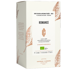 Infusion aromatisée Romance Bio - 20 sachets - George Cannon