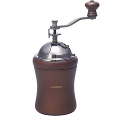 Hario Dome coffee grinder with natural wood