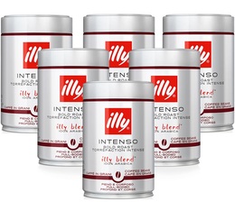Illy Intenso Bold Roast Coffee Beans - 6 x 250g