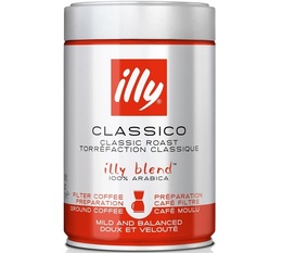 Illy Classico Ground Coffee (for filter coffee) - 250g tin