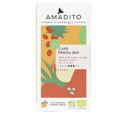10 capsules compatibles Nespresso® Pérou Bio - AMADITO