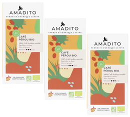 30 capsules compatibles Nespresso® Pérou Bio - AMADITO