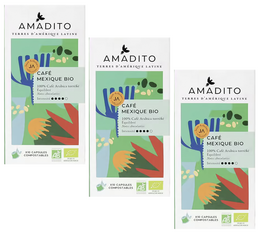 30 capsules compatibles Nespresso® Mexique Bio - AMADITO