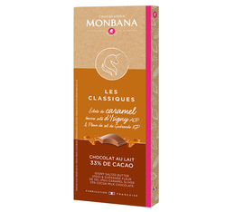 Tablette au chocolat au lait et caramel 80g - Monbana