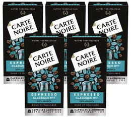 50 Capsules  compatibles Nespresso® - Espresso Classique n°7 - CARTE NOIRE